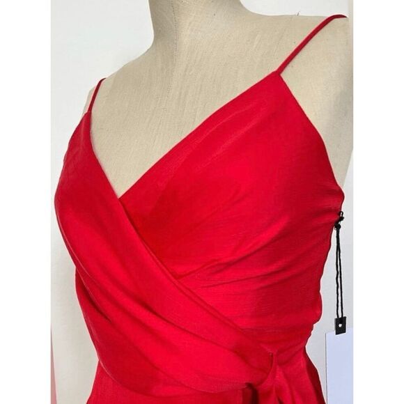 NEW ASTR THE LABEL Women’s XS Silky Nile Peplum Blouse Cami Top - Picture 8 of 9